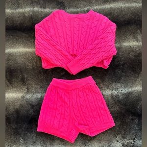 Pink Croptop Set